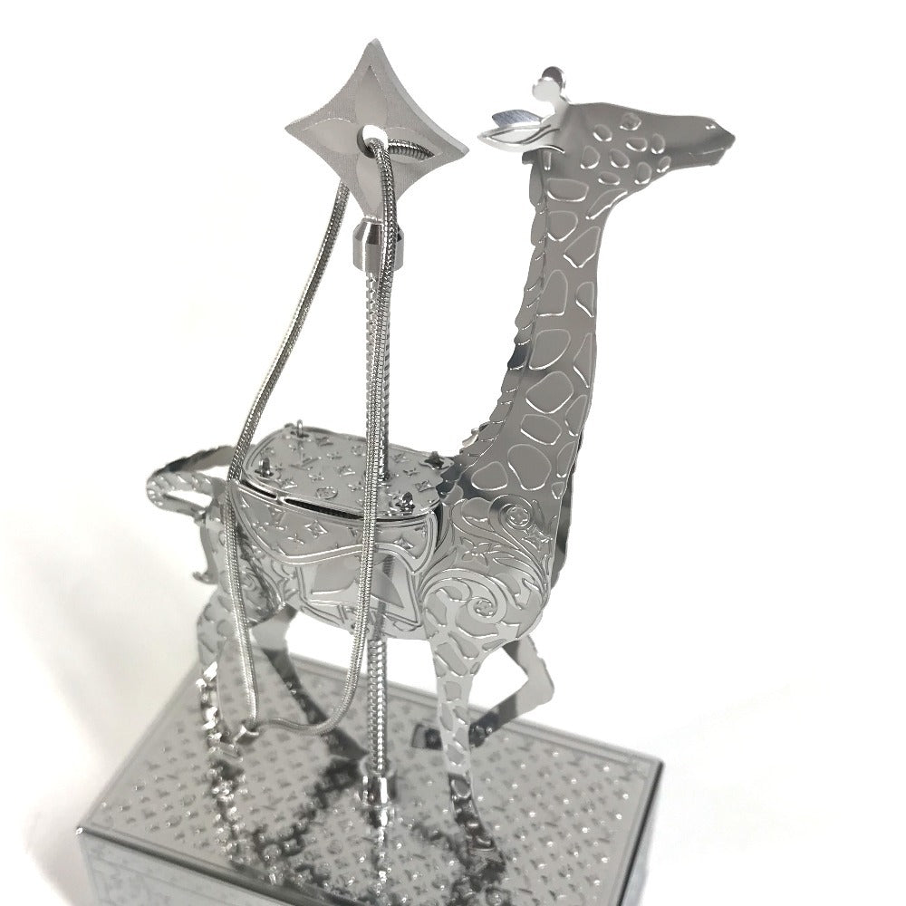LOUIS VUITTON Unknown VIP Exclusive Novelty Not for Sale Customer Holiday Gift Animal Ornament 2024 Christmas Limited Edition Object Interior Decor Ostrich Zebra Giraffe Metal Object Unisex Silver
