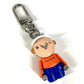 LOUIS VUITTON M01197 Gaston Jim Bag Charm Keychain, Metal, Unisex, White