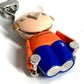 LOUIS VUITTON M01197 Gaston Jim Bag Charm Keychain, Metal, Unisex, White