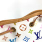 LOUIS VUITTON M42229 Monogram Multicolore Petit Noé Drawstring Shoulder Bag in Monogram Multicolore Canvas, Women's, Blanc and White