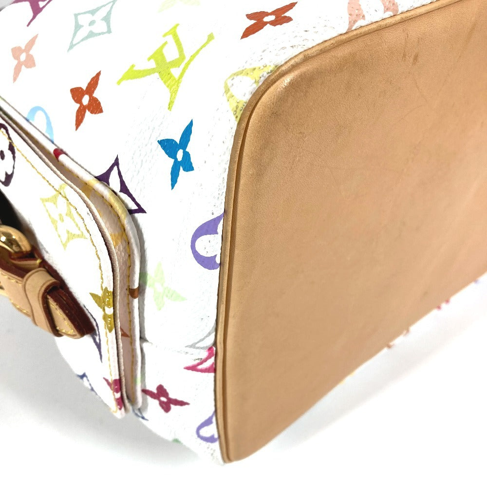 LOUIS VUITTON M42229 Monogram Multicolore Petit Noé Drawstring Shoulder Bag in Monogram Multicolore Canvas, Women's, Blanc and White
