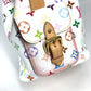 LOUIS VUITTON M42229 Monogram Multicolore Petit Noé Drawstring Shoulder Bag in Monogram Multicolore Canvas, Women's, Blanc and White