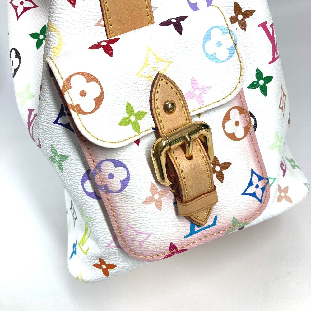 LOUIS VUITTON M42229 Monogram Multicolore Petit Noé Drawstring Shoulder Bag in Monogram Multicolore Canvas, Women's, Blanc and White