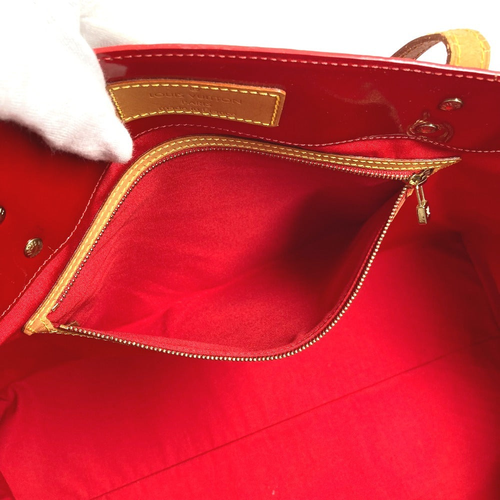 LOUIS VUITTON M91084 Monogram Vernis Reed GM Shoulder Tote Bag, Boston Bag, Monogram Vernis Canvas, Women's, Red