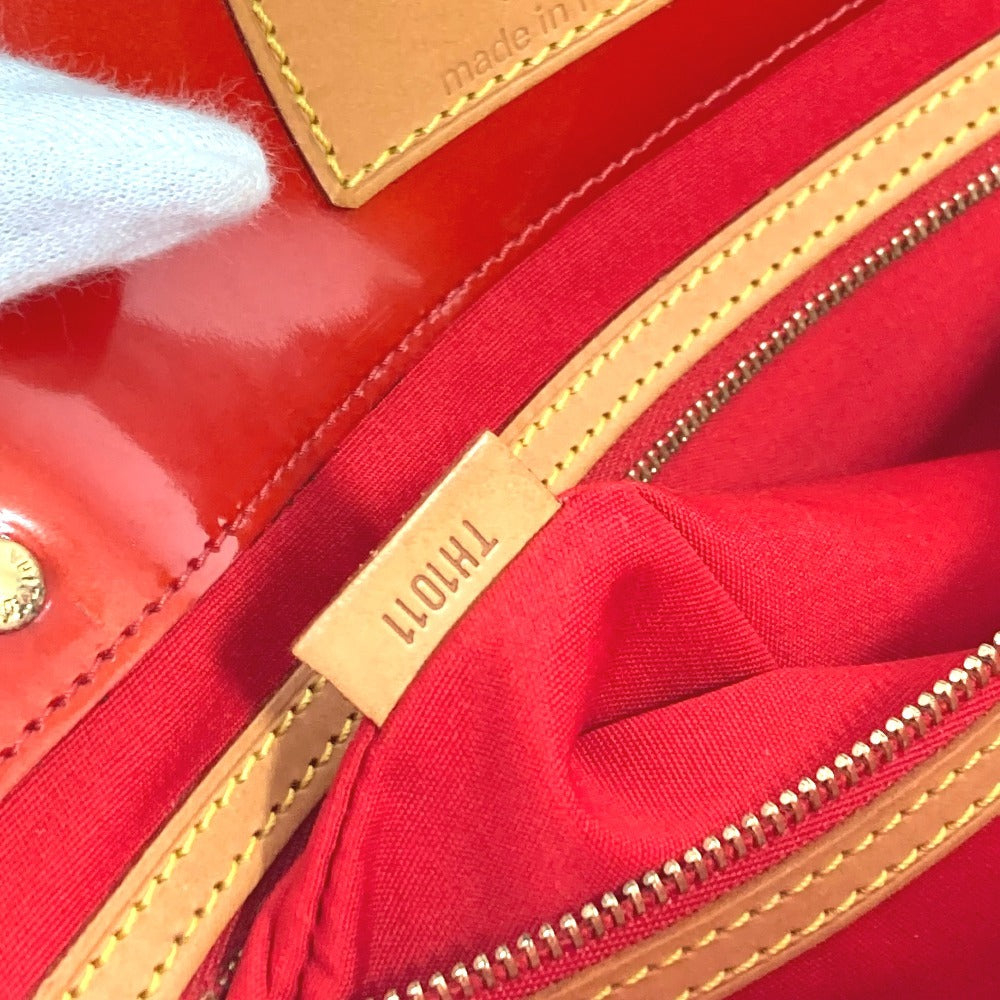 LOUIS VUITTON M91084 Monogram Vernis Reed GM Shoulder Tote Bag, Boston Bag, Monogram Vernis Canvas, Women's, Red