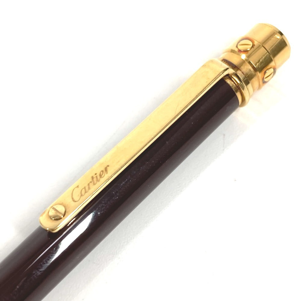 CARTIER Santos de Cartier Love Pen, Writing Instrument, Stationery, Ballpoint Pen, Resin, Unisex, Brown