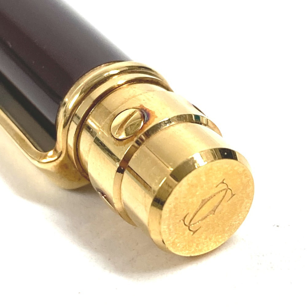 CARTIER Santos de Cartier Love Pen, Writing Instrument, Stationery, Ballpoint Pen, Resin, Unisex, Brown