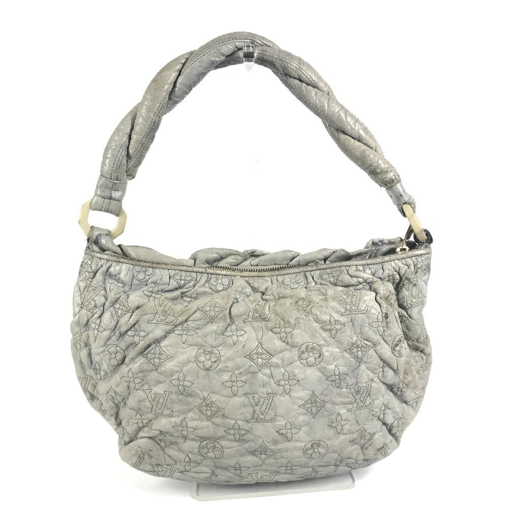 LOUIS VUITTON M95475 Monogram Olympe Nimbus PM Shoulder Bag, Leather, Unisex, Ecru, Gray