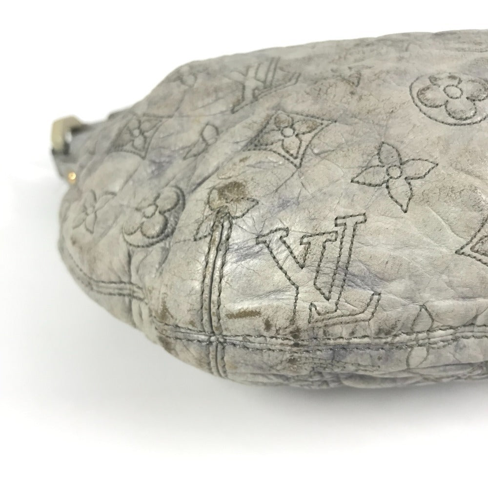 LOUIS VUITTON M95475 Monogram Olympe Nimbus PM Shoulder Bag, Leather, Unisex, Ecru, Gray