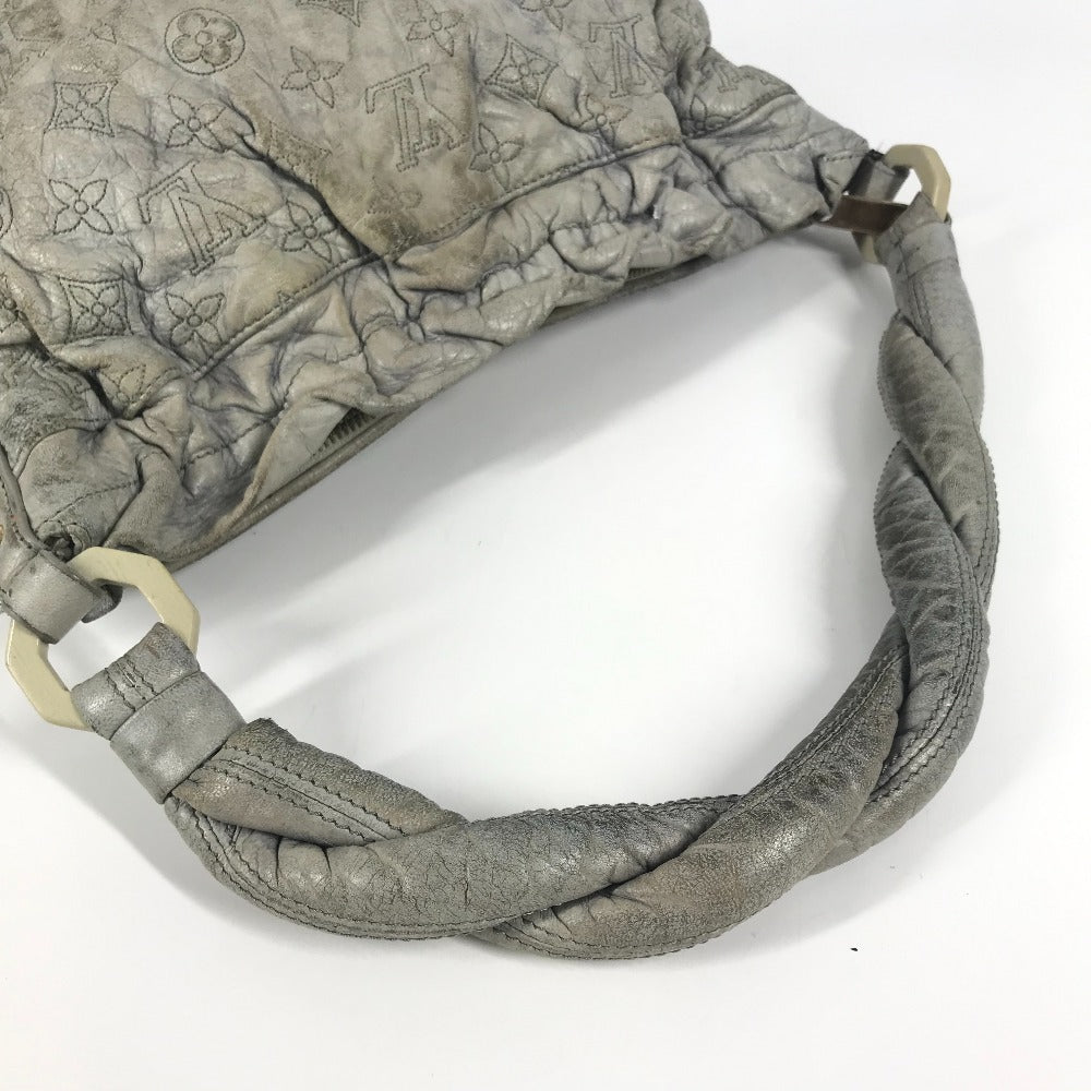 LOUIS VUITTON M95475 Monogram Olympe Nimbus PM Shoulder Bag, Leather, Unisex, Ecru, Gray