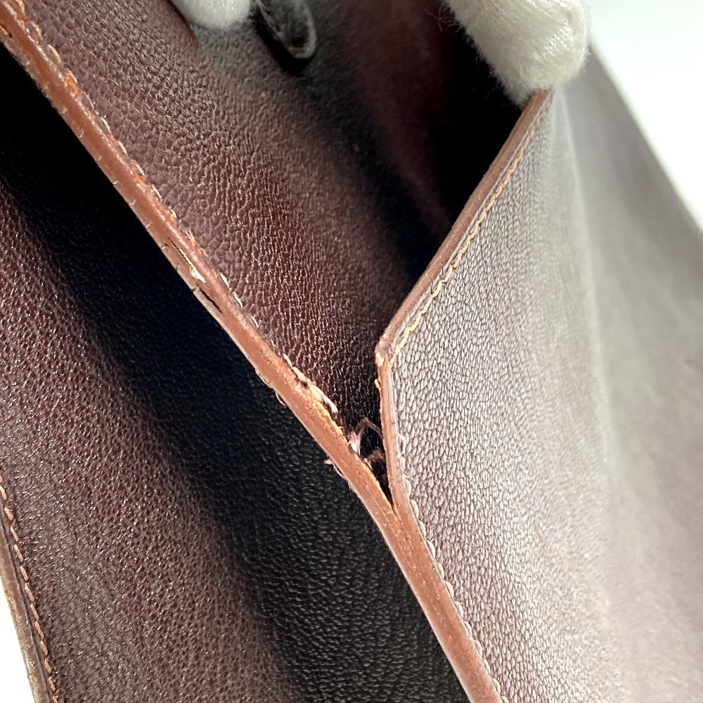 HERMES ホワイトバスGM ハンドバッグ カバン ショルダーバッグ 肩掛け トートバッグ レザー ユニセックス ブラウン