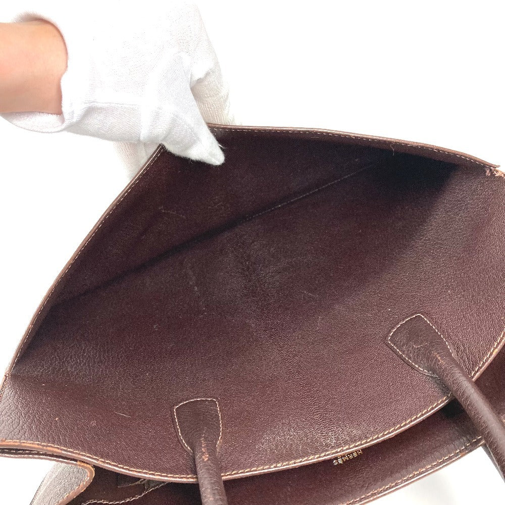 HERMES ホワイトバスGM ハンドバッグ カバン ショルダーバッグ 肩掛け トートバッグ レザー ユニセックス ブラウン