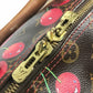 LOUIS VUITTON M95011 Monogram Cherry Keepall 45 by Takashi Murakami. This travel Boston bag is crafted in Monogram Cherry canvas and is available in brown.