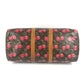LOUIS VUITTON M95011 Monogram Cherry Keepall 45 by Takashi Murakami. This travel Boston bag is crafted in Monogram Cherry canvas and is available in brown.