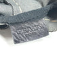 PRADA Triangle Logo Plate Tote Bag Shoulder Bag Unisex Gray/Khaki