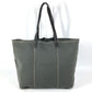PRADA Triangle Logo Plate Tote Bag Shoulder Bag Unisex Gray/Khaki