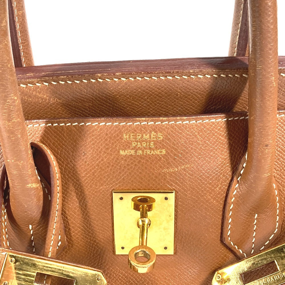 HERMES バーキン35 バーキン 35 カバン トートバッグ ハンドバッグ クシュベル ユニセックス ゴールド ゴールド