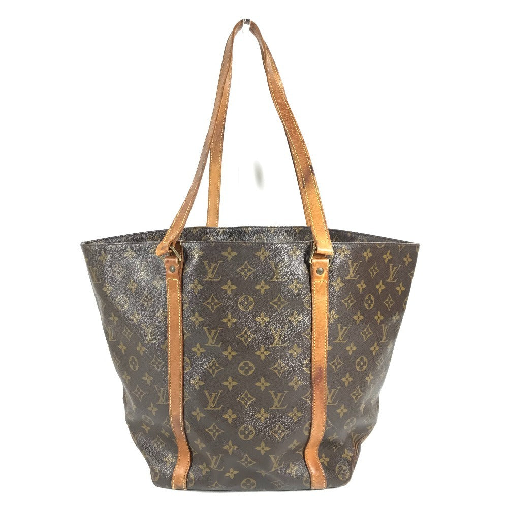 LOUIS VUITTON M51108 Monogram Sac Shopping Tote Bag, Unisex Brown Monogram Canvas