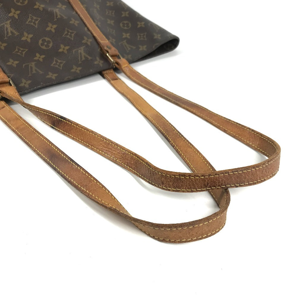 LOUIS VUITTON M51108 Monogram Sac Shopping Tote Bag, Unisex Brown Monogram Canvas