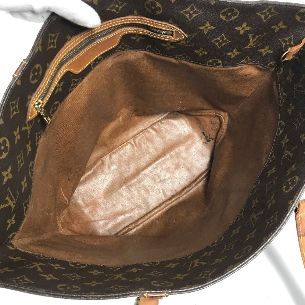 LOUIS VUITTON M51108 Monogram Sac Shopping Tote Bag, Unisex Brown Monogram Canvas