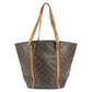 LOUIS VUITTON M51108 Monogram Sac Shopping Tote Bag, Unisex Brown Monogram Canvas