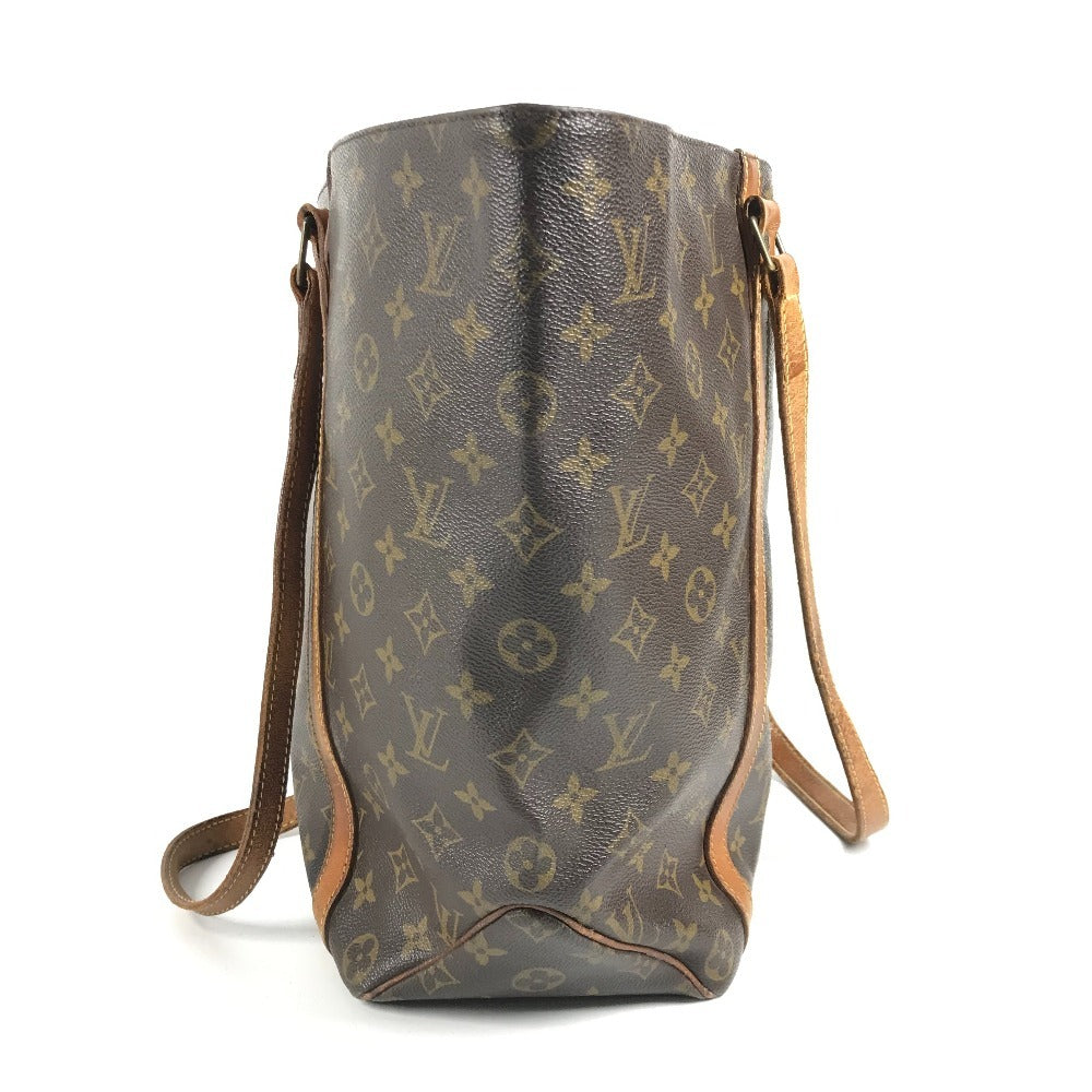 LOUIS VUITTON M51108 Monogram Sac Shopping Tote Bag, Unisex Brown Monogram Canvas