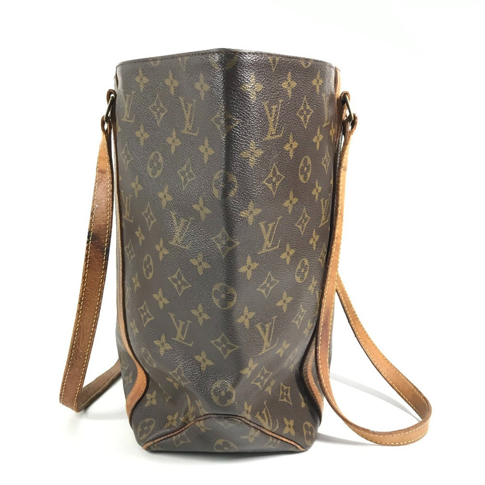 LOUIS VUITTON M51108 Monogram Sac Shopping Tote Bag, Unisex Brown Monogram Canvas