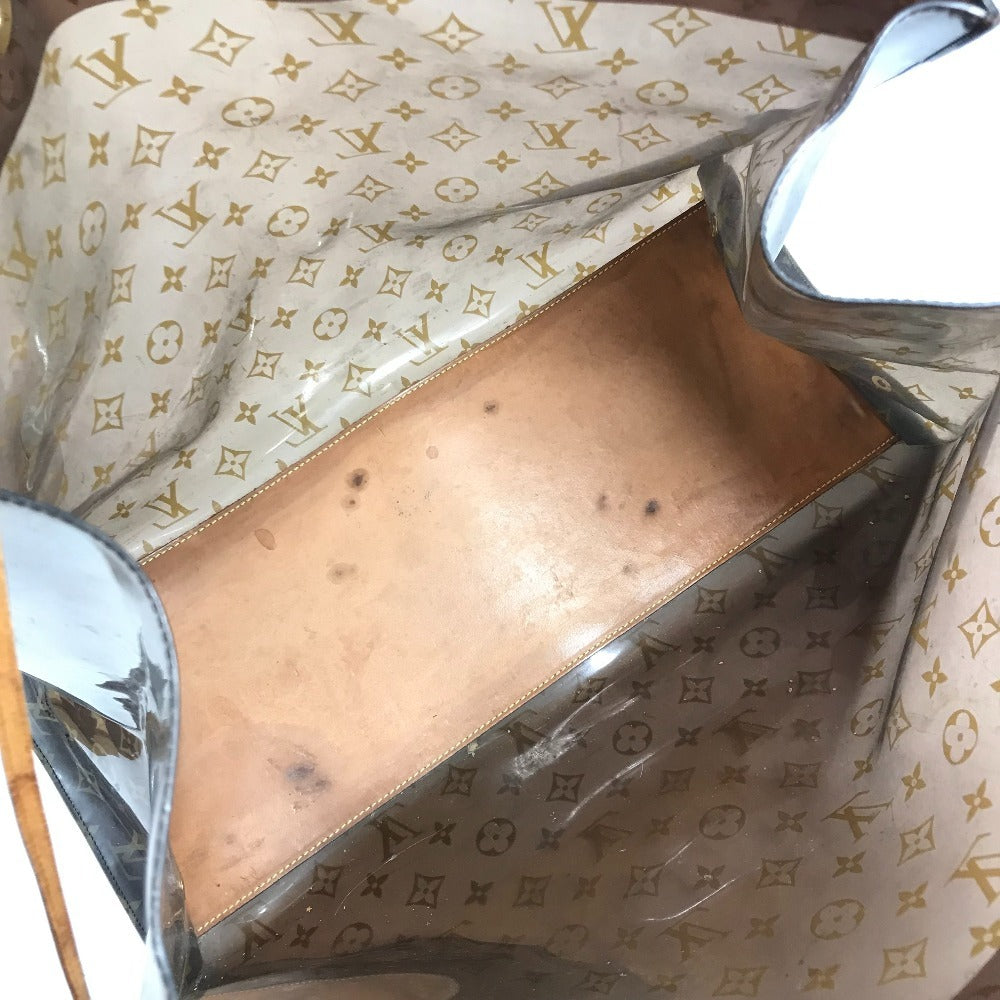 LOUIS VUITTON M50500 モノグラム ビニール カバクルーズ ショルダーバッグ 肩掛け カバン ポーチ付き トートバッグ ビニール レディース ブラウン