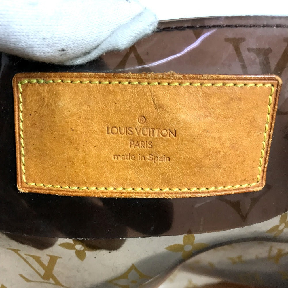 LOUIS VUITTON M50500 モノグラム ビニール カバクルーズ ショルダーバッグ 肩掛け カバン ポーチ付き トートバッグ ビニール レディース ブラウン