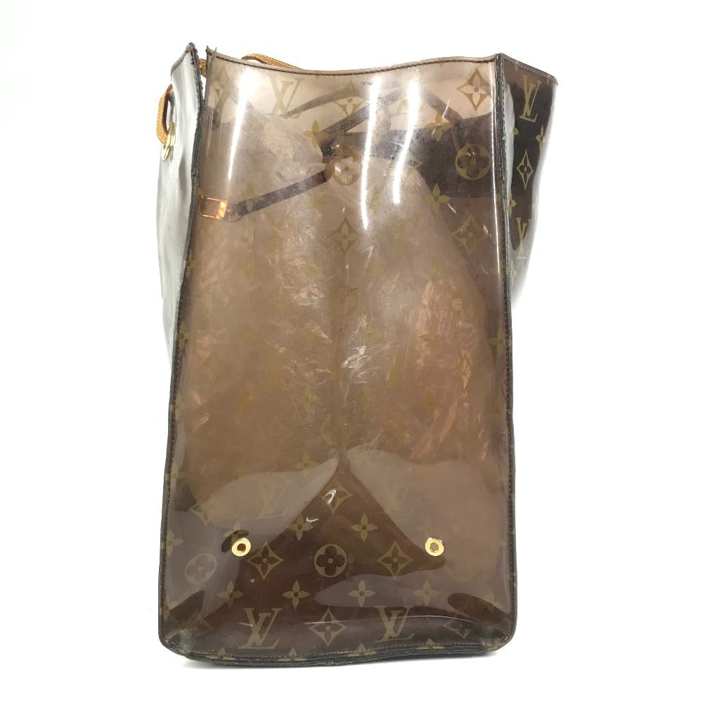 LOUIS VUITTON M50500 モノグラム ビニール カバクルーズ ショルダーバッグ 肩掛け カバン ポーチ付き トートバッグ ビニール レディース ブラウン