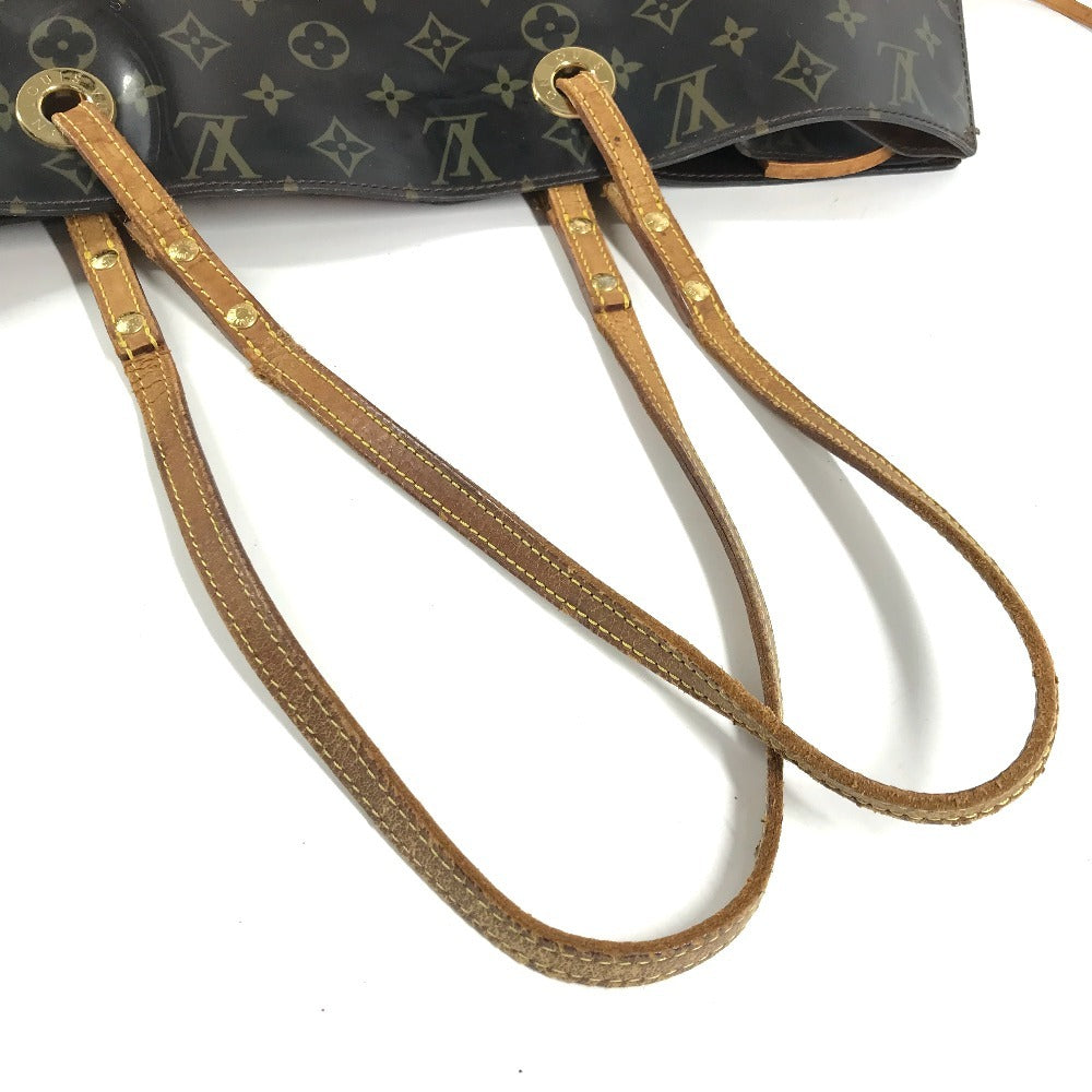 LOUIS VUITTON M50500 モノグラム ビニール カバクルーズ ショルダーバッグ 肩掛け カバン ポーチ付き トートバッグ ビニール レディース ブラウン