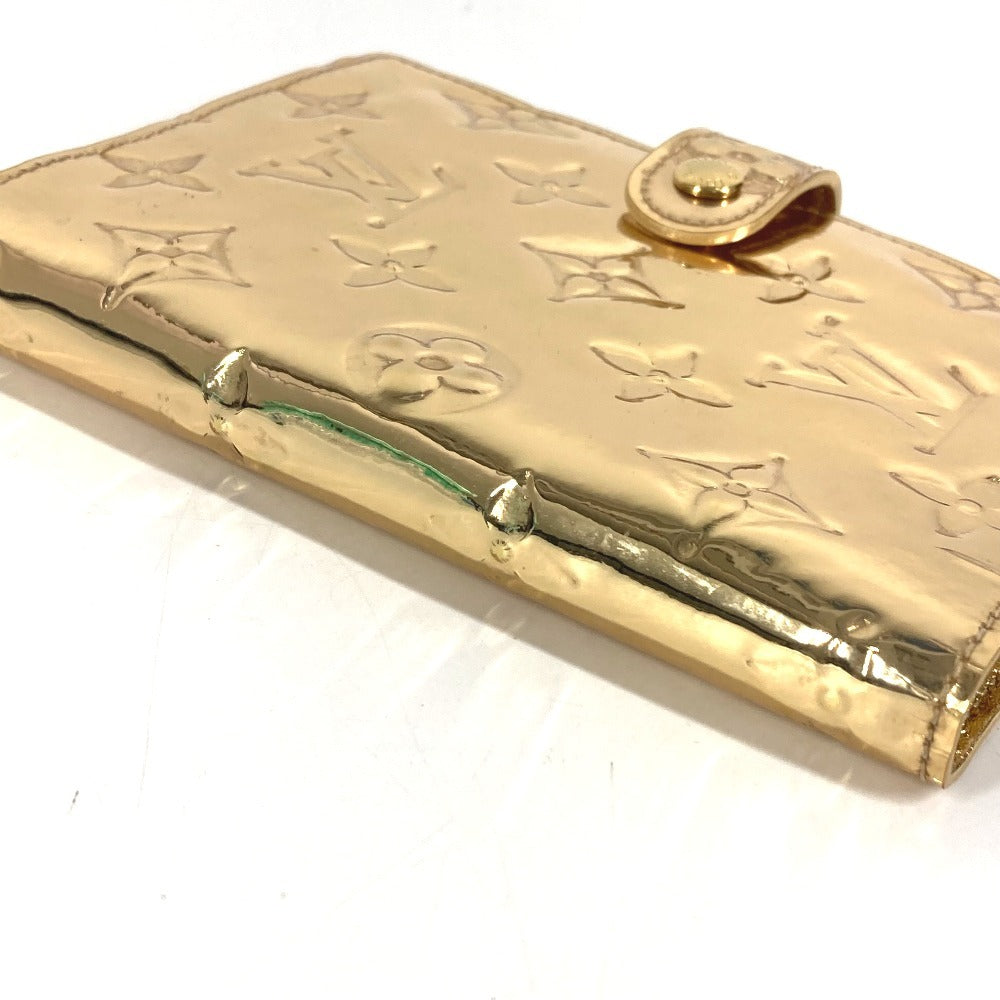 LOUIS VUITTON R20962 モノグラムミロワール アジェンダPM アジェンダ PM システム手帳 ステーショナリー 手帳カバー レザー ユニセックス ゴールド