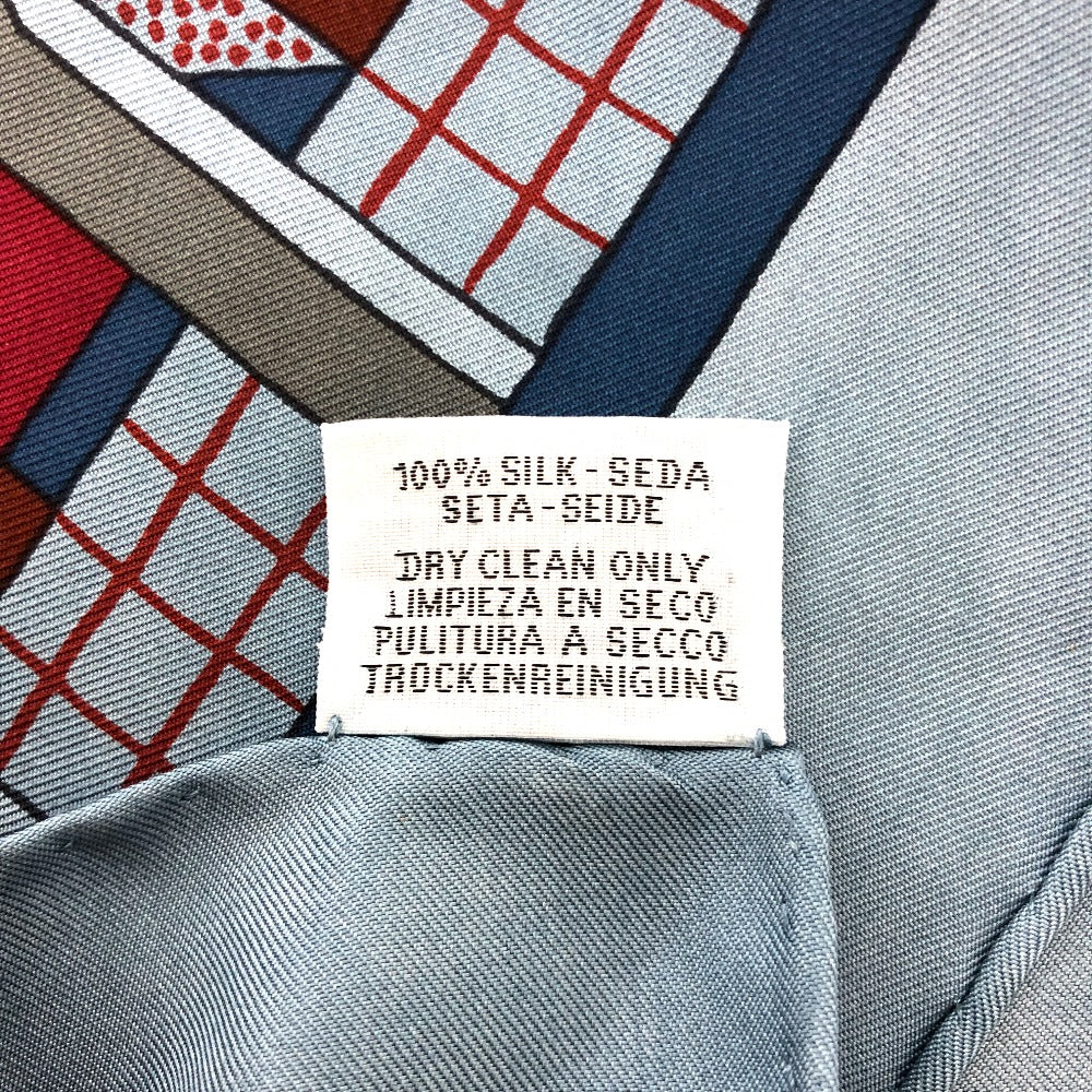 HERMES A GARDEN OF SHAPES ガーデンオブシェイプ カレ90 カレ 90 ショール ストール 大判 スカーフ スカーフ シルク ユニセックス ブルー