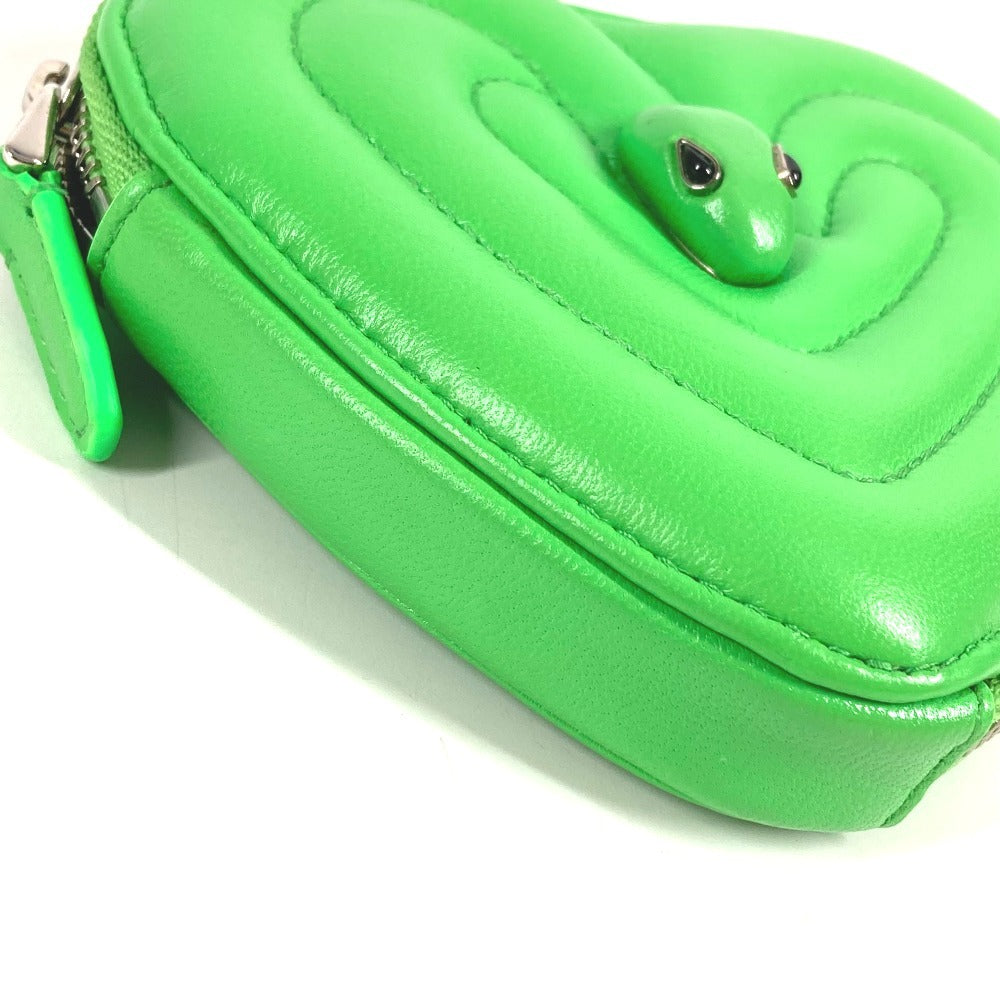 BVLGARI AMBUSH アンブッシュ ロゴ ハート 財布 小銭入れ コインケース レザー ユニセックス グリーン