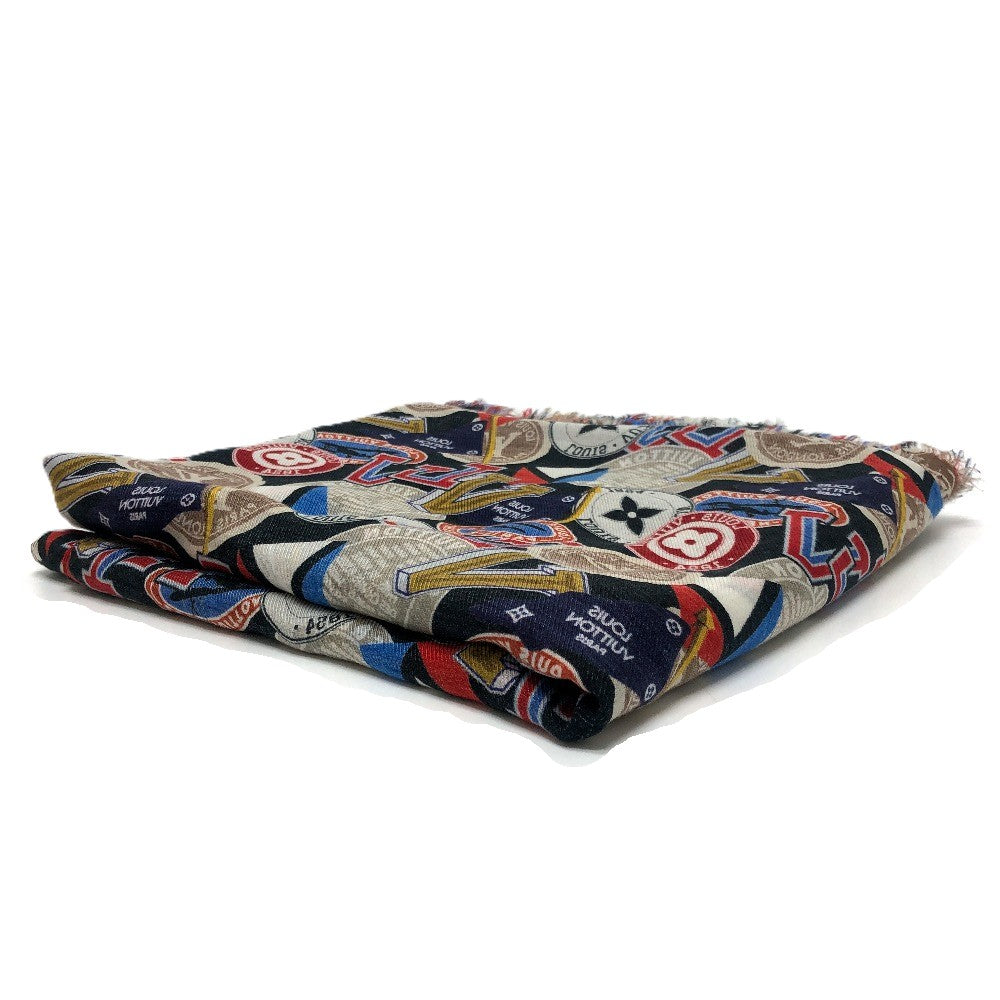 LOUIS VUITTON M70623 エトール オールオーバー LVリーグ ストール フリンジ 大判 ストール マフラー アパレル ファッション小物 ショール コットン ユニセックス M70623