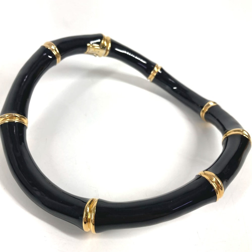 GUCCI 830377 25SS バンブー ロゴ チョーカー アクセサリー ジュエリー ネックレス アルミニウム ユニセックス ブラック