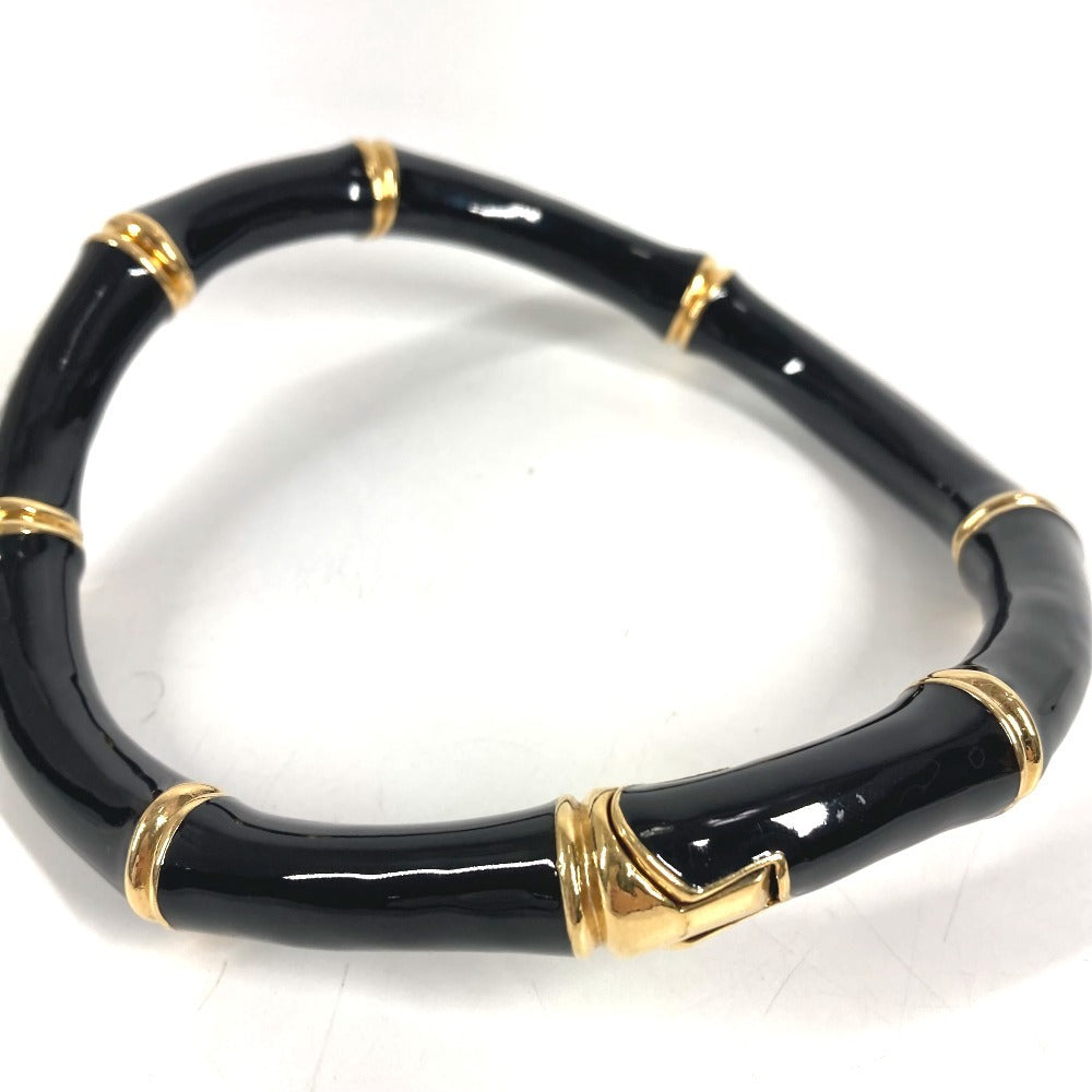 GUCCI 830377 25SS バンブー ロゴ チョーカー アクセサリー ジュエリー ネックレス アルミニウム ユニセックス ブラック