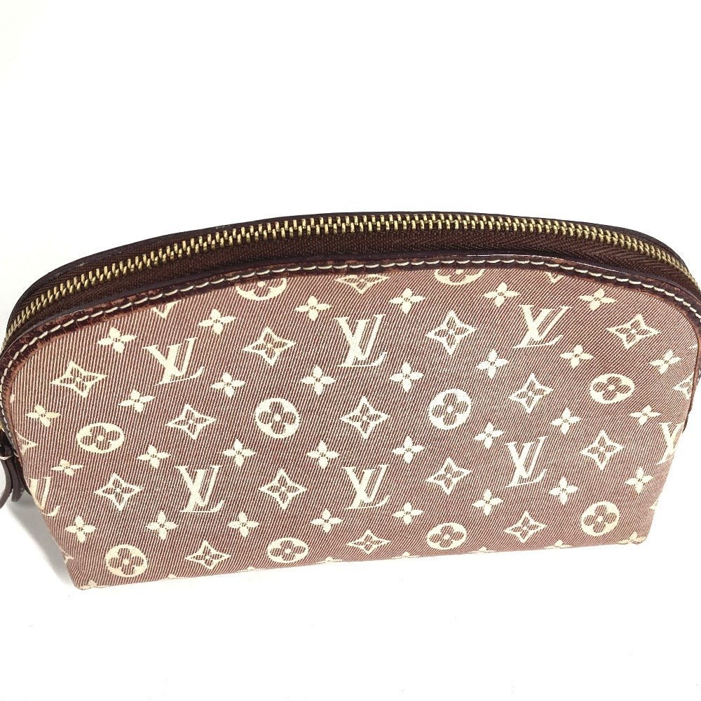 LOUIS VUITTON M40377 モノグラムイディール ポシェットコスメティック メイクポーチ トラベルポーチ マルチポーチ 化粧ポーチ モノグラムイディール レディース セピア レッド