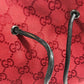 GUCCI 002 1053 GG Logo Bag Handbag Tote Shoulder Bag GG Canvas/Leather Unisex Red