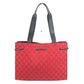 GUCCI 002 1053 GG Logo Bag Handbag Tote Shoulder Bag GG Canvas/Leather Unisex Red