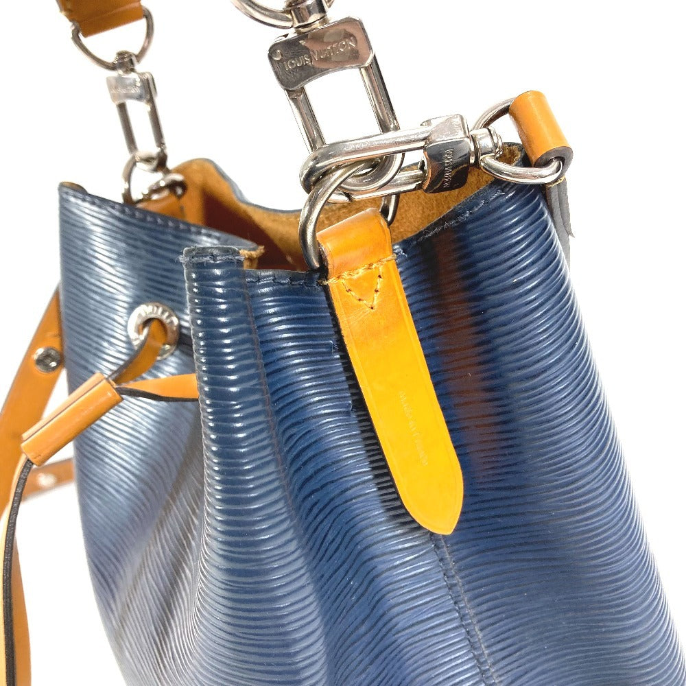 LOUIS VUITTON M53610 エピ ネオノエBB ネオノエ BB バイカラー カバン 斜め掛け 2WAYバッグ ハンドバッグ 巾着バッグ ショルダーバッグ エピレザー ユニセックス アンディゴ×サフラン ネイビー