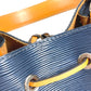 LOUIS VUITTON M53610 エピ ネオノエBB ネオノエ BB バイカラー カバン 斜め掛け 2WAYバッグ ハンドバッグ 巾着バッグ ショルダーバッグ エピレザー ユニセックス アンディゴ×サフラン ネイビー