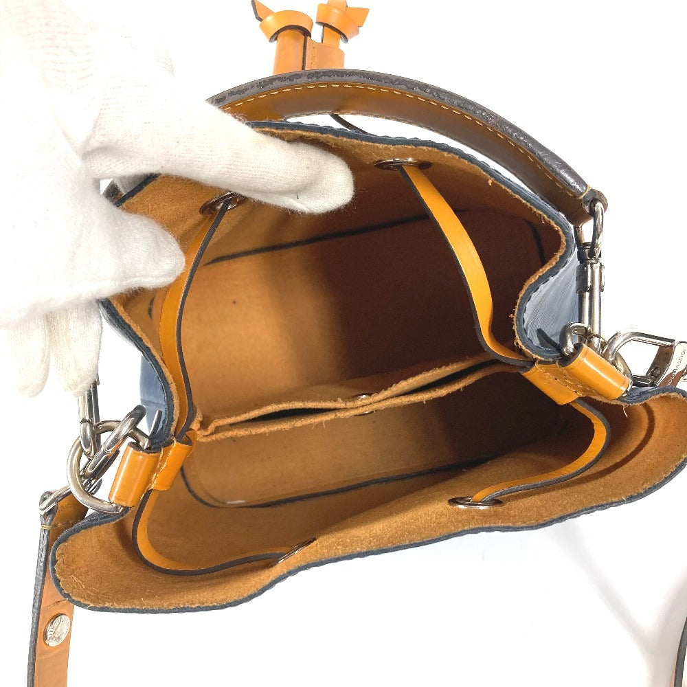 LOUIS VUITTON M53610 エピ ネオノエBB ネオノエ BB バイカラー カバン 斜め掛け 2WAYバッグ ハンドバッグ 巾着バッグ ショルダーバッグ エピレザー ユニセックス アンディゴ×サフラン ネイビー