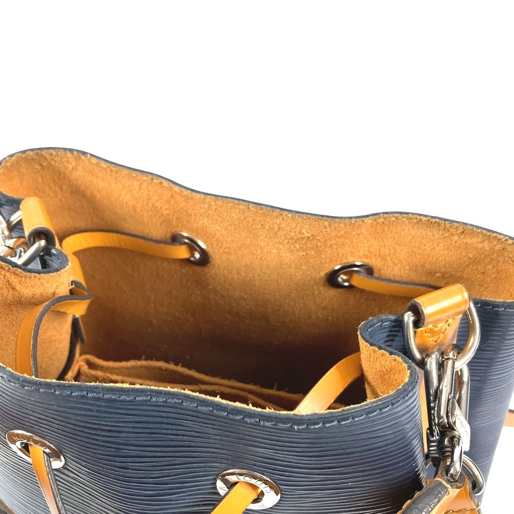 LOUIS VUITTON M53610 エピ ネオノエBB ネオノエ BB バイカラー カバン 斜め掛け 2WAYバッグ ハンドバッグ 巾着バッグ ショルダーバッグ エピレザー ユニセックス アンディゴ×サフラン ネイビー
