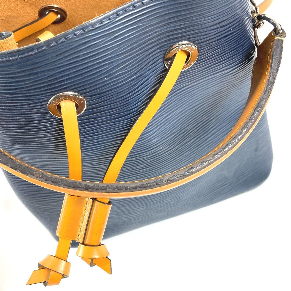 LOUIS VUITTON M53610 エピ ネオノエBB ネオノエ BB バイカラー カバン 斜め掛け 2WAYバッグ ハンドバッグ 巾着バッグ ショルダーバッグ エピレザー ユニセックス アンディゴ×サフラン ネイビー