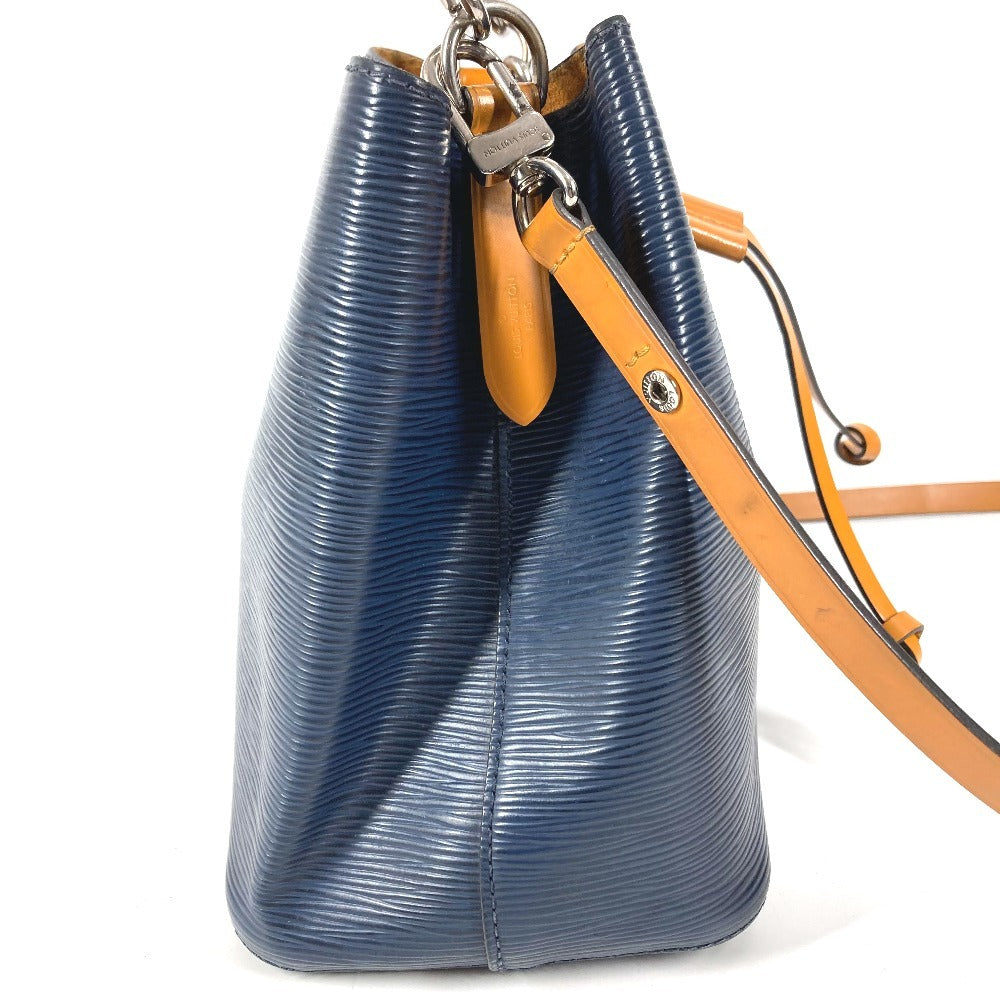 LOUIS VUITTON M53610 エピ ネオノエBB ネオノエ BB バイカラー カバン 斜め掛け 2WAYバッグ ハンドバッグ 巾着バッグ ショルダーバッグ エピレザー ユニセックス アンディゴ×サフラン ネイビー