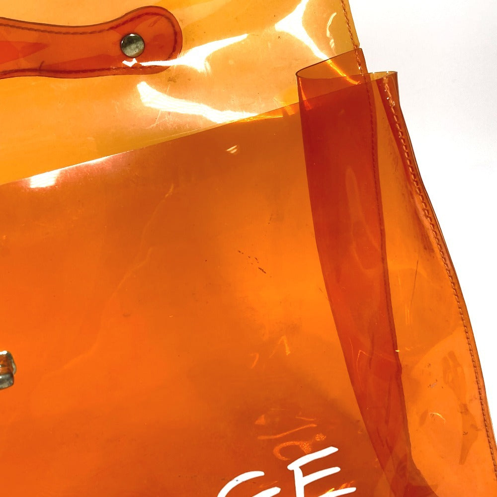 HERMES ビニールケリー ビニール ケリー カバン トートバッグ ハンドバッグ ビニール レディース オレンジ