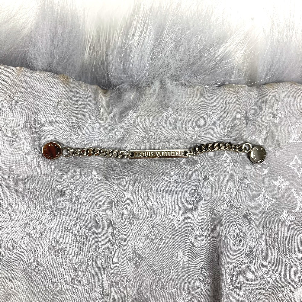 LOUIS VUITTON M75100 ティペット アクセサリー ロゴ ファー マフラー フォックス レディース ライトブルー系