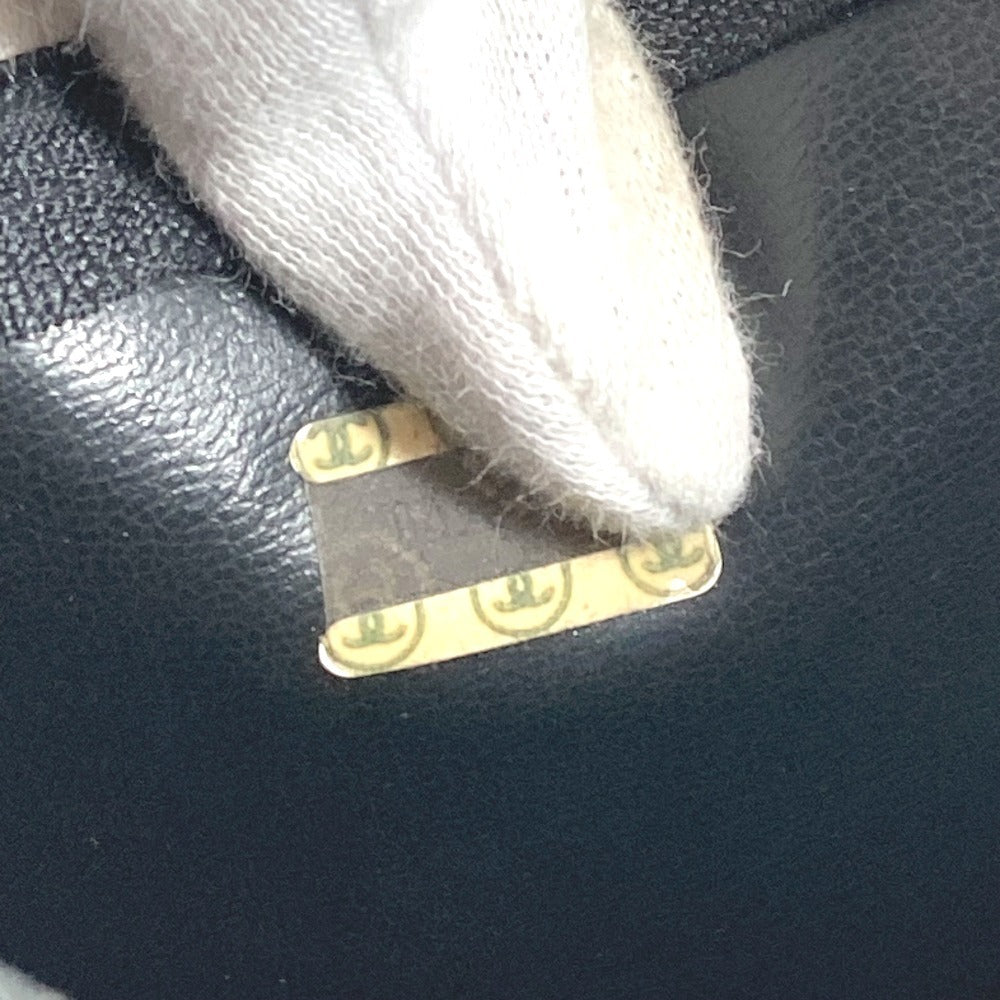 CHANEL Vintage Quilted Matelasse Double Chain Bag Shoulder Tote Bag Chain Bag Shoulder Bag Leather Ladies Black