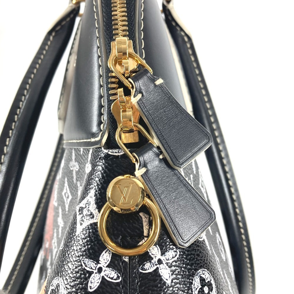 LOUIS VUITTON M44403 キャットグラム 猫 グレースコディントンコラボ アルマスープル トートバッグ カバン 肩掛け ショルダーバッグ レザー レディース ノワール ブラック